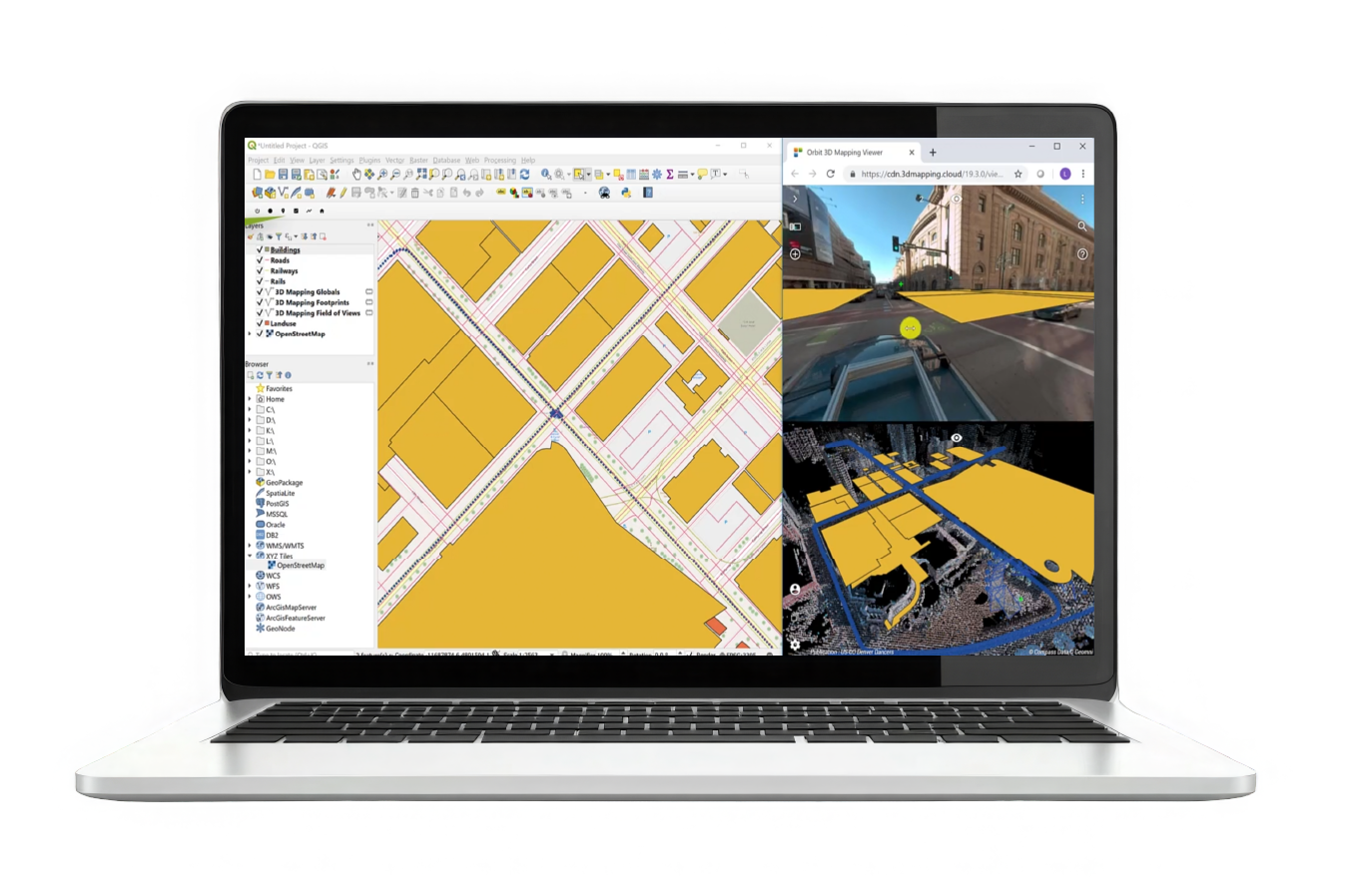 Mobile Mapping - interfejs użytkownika