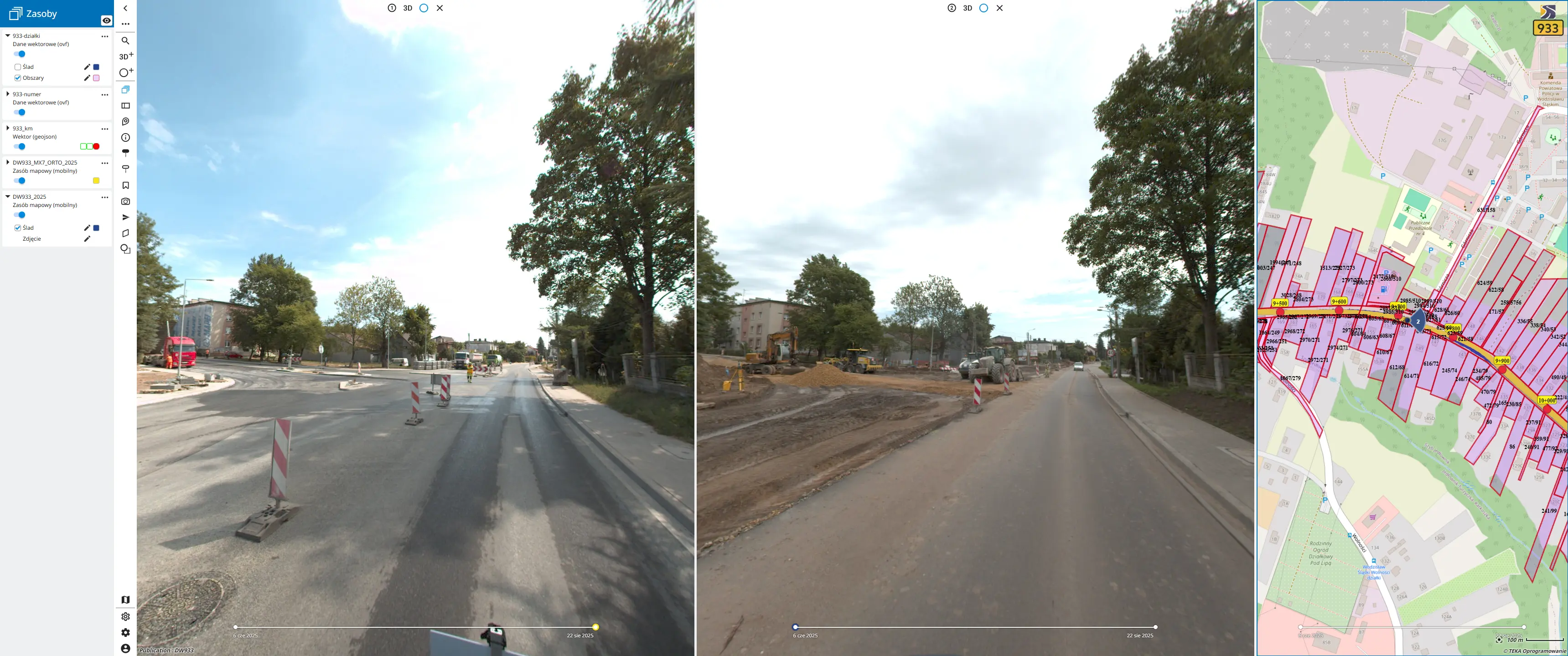 Mobile Mapping - interfejs użytkownika