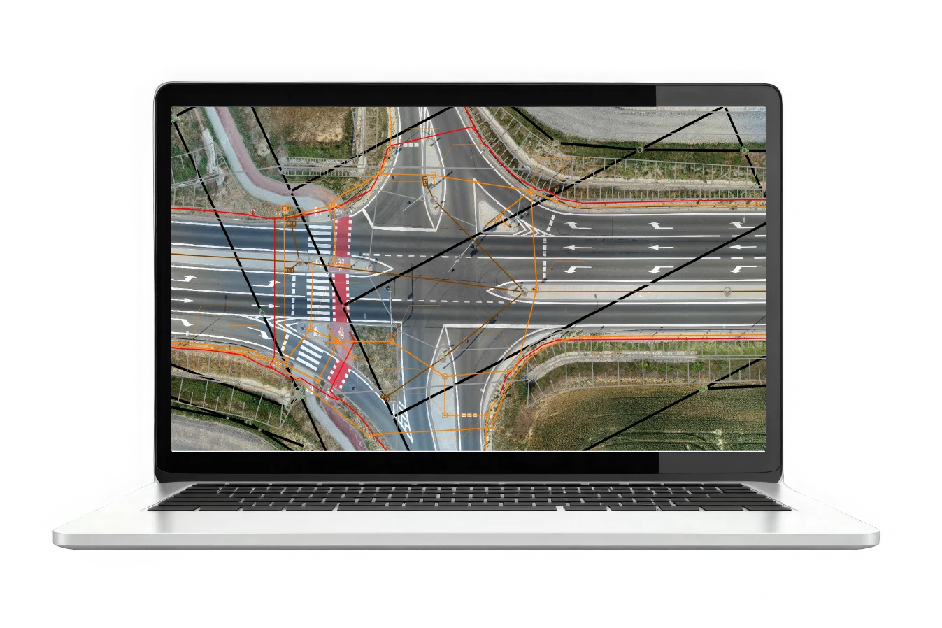 Ortofotomapa z mapą zasadniczą