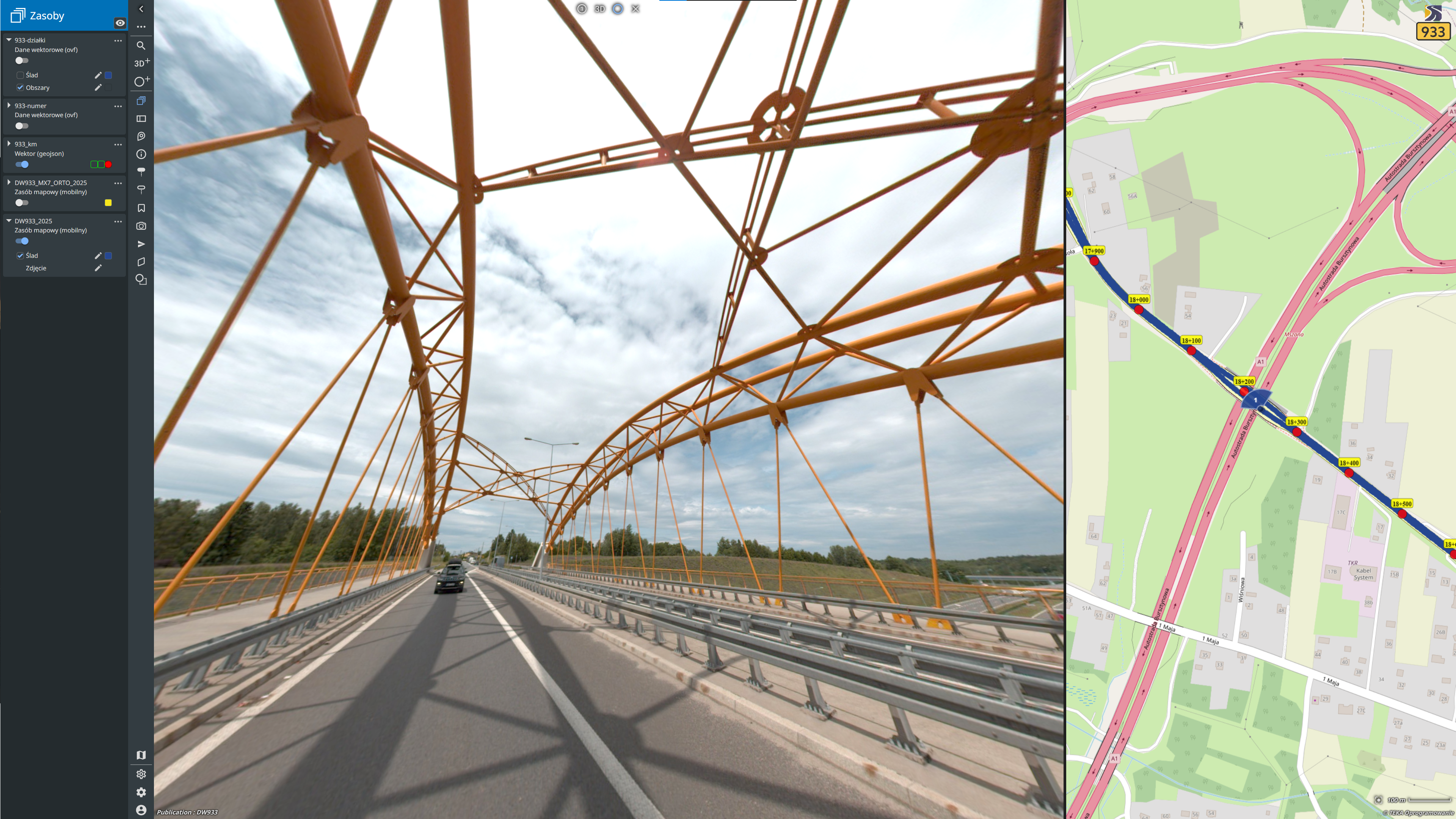 Samochód pomiarowy z systemem Trimble MX7